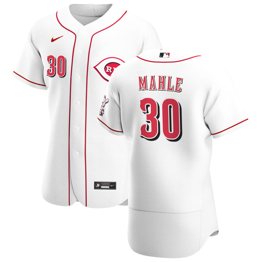 Cincinnati Reds #30 Tyler Mahle Men Nike White Home 2020 Authentic Player MLB Jersey